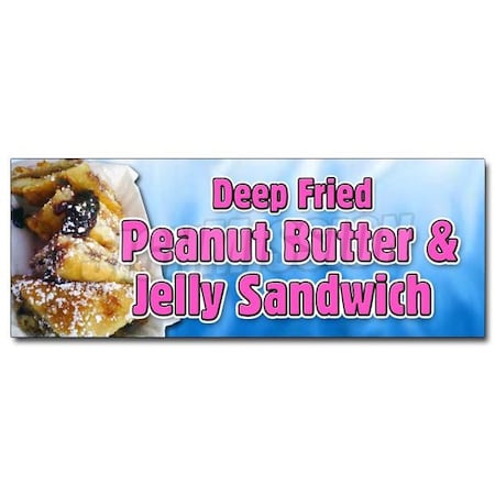 DEEP FRIED PEANUT BUTTER AND JELLY SANDWICH DECAL Sticker Pbj Deep Fried